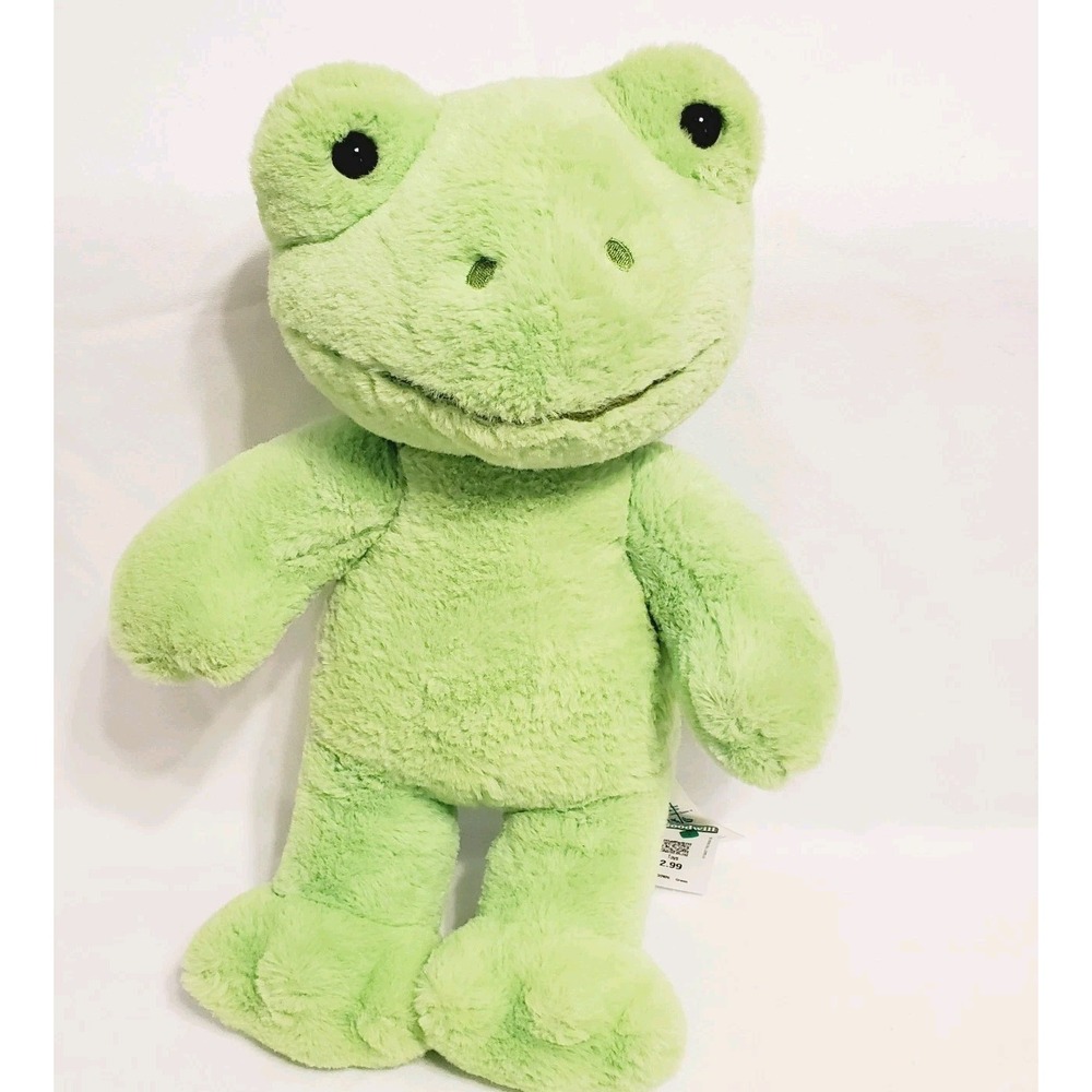 Build A Bear Spring Green Frog 16" Plush BAB Workshop